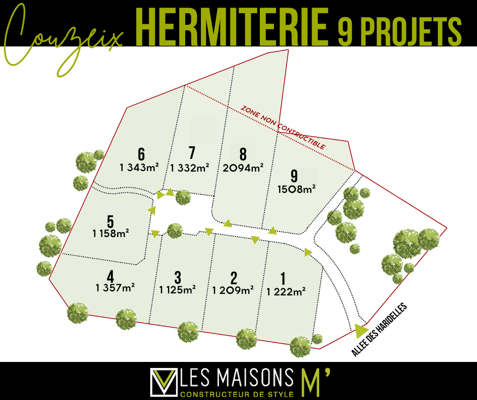 vignette Couzeix <br> 9 lots l'Hermiterie